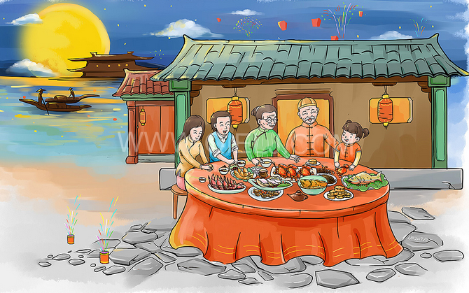 賞中秋圓月享美好時光，企鵝糧油機械祝您中秋團圓快樂(圖2)